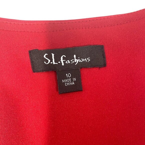 Y2K cocktail dress ruffled sleeveless tank jeweled sleeveless red party dress 10 - Picture 6 of 12